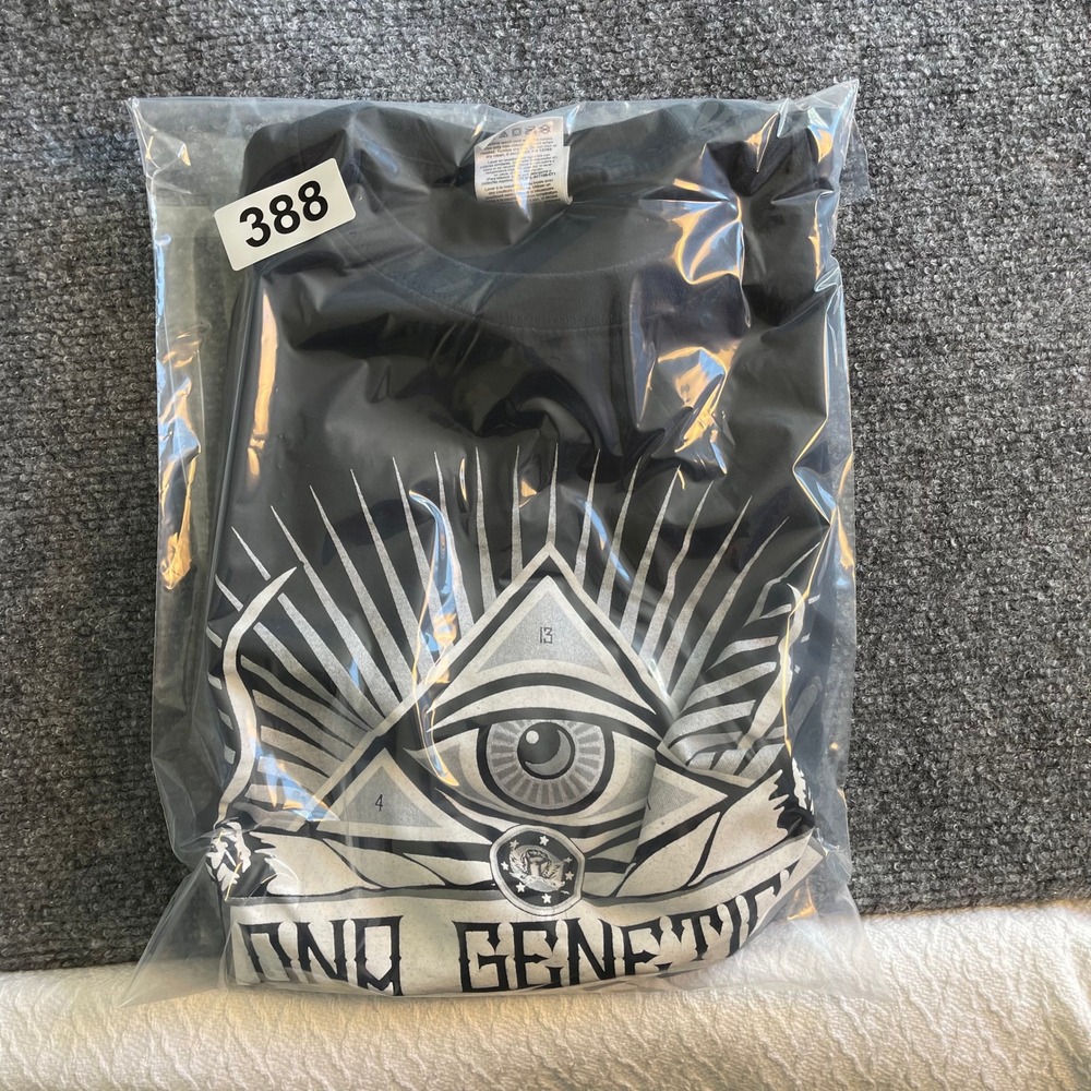 DNA Genetics Mens XL Black Graphic T-Shirt Eye of Providence Occult Streetwear - Picture 6 of 6